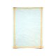 strofinaccio bianco con cornice gialla 50/70 bianco